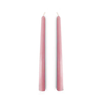 Duo de bougies flambeaux - Rose pâle