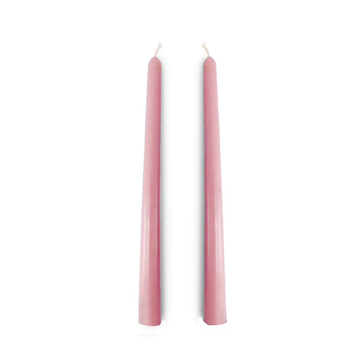 Duo de bougies flambeaux - Rose pâle