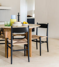 Chaise Carla en bois - Noir