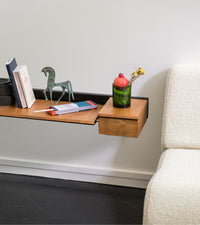 Grande console murale Sola en bois - Iroko