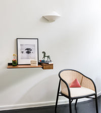 Grande console murale Sola en bois - Iroko