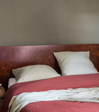 Housse de couette Como en gaze de coton - Brique