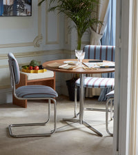Table de cuisine Amadeo en bois et métal - Iroko