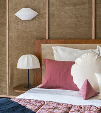 Tête de lit une place Sogno en bois et cannage - Iroko