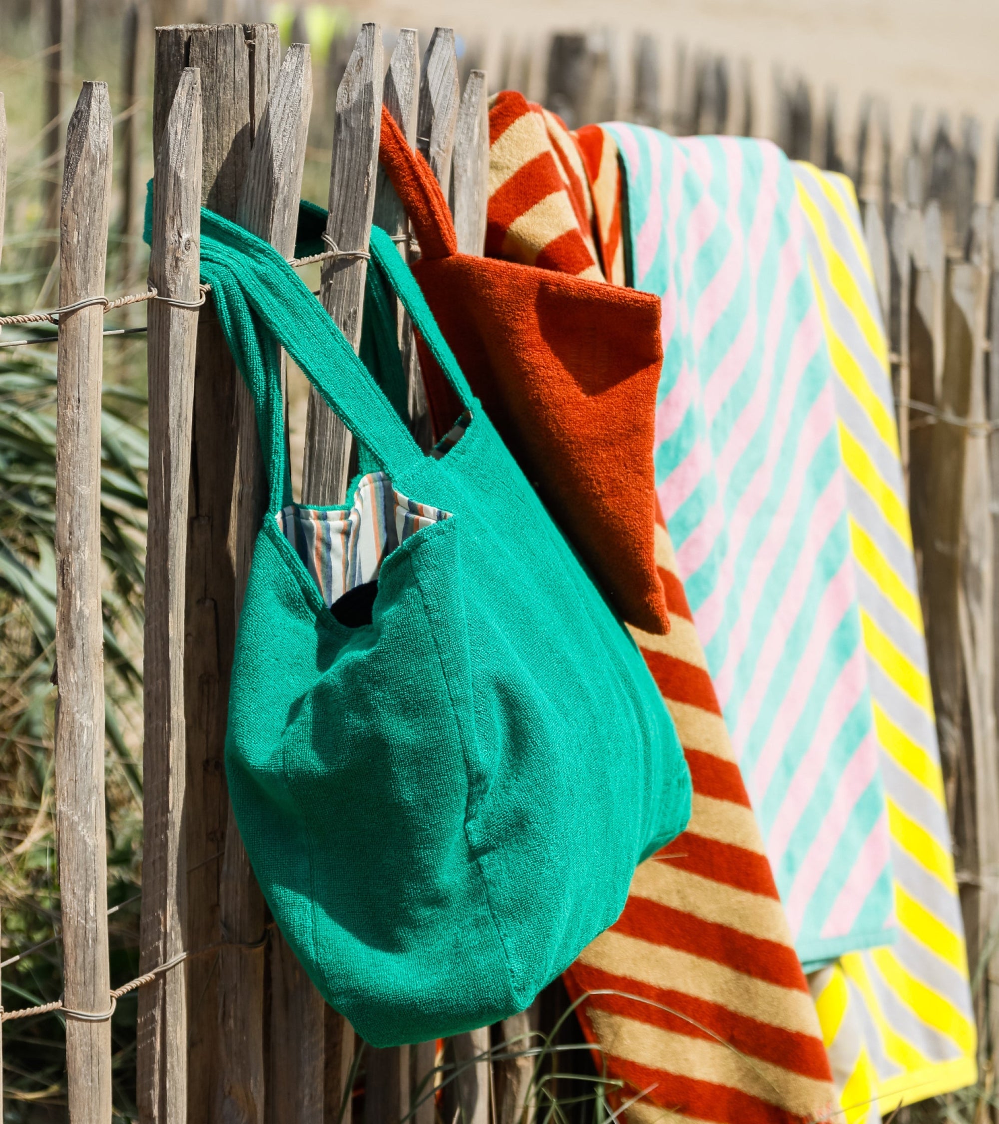 Sac de plage Maremma en éponge - Vert