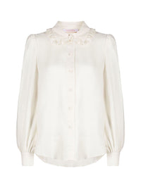 Chemise à col volant - Soft Ivory
