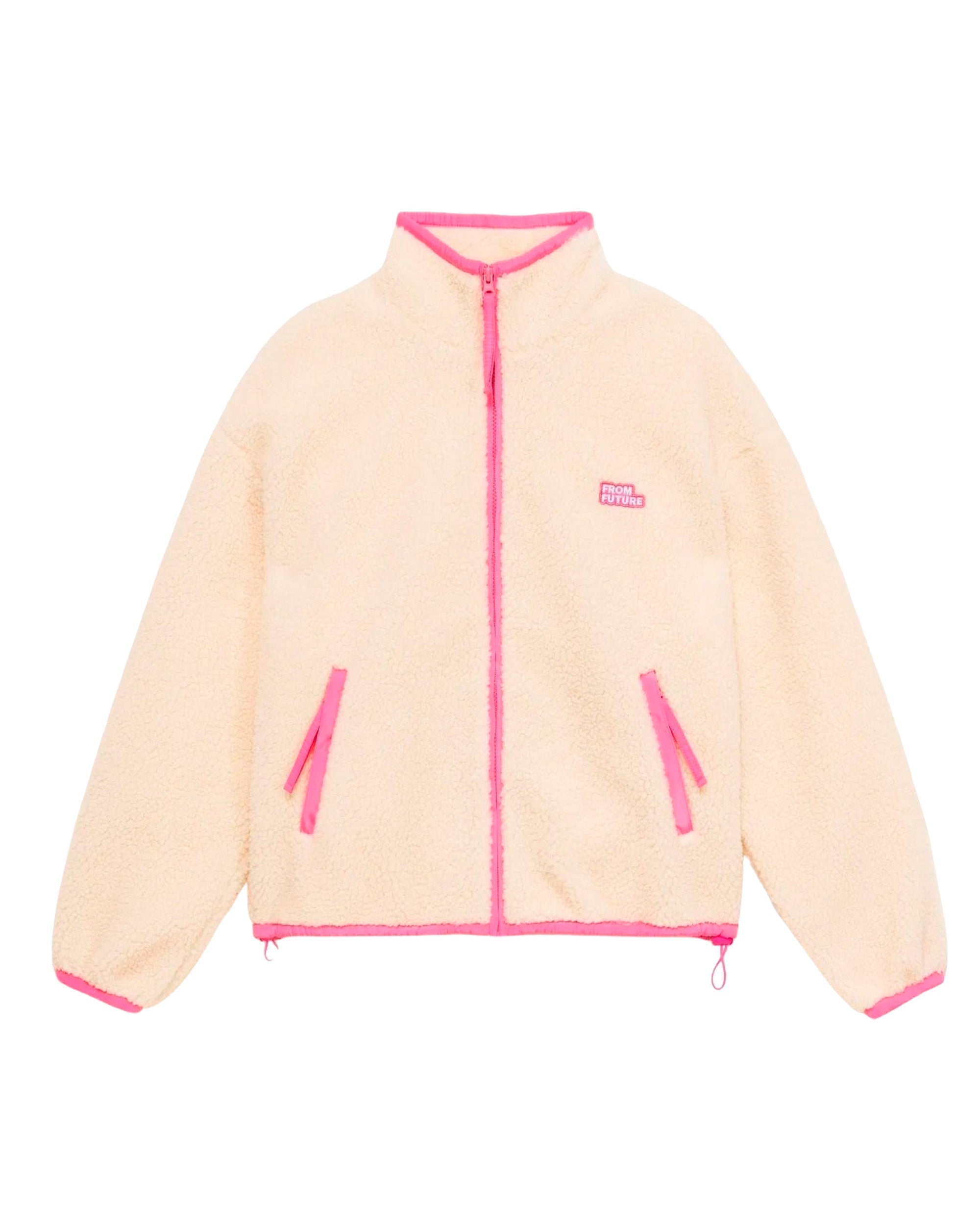 Veste zippée sherpa - Ecru