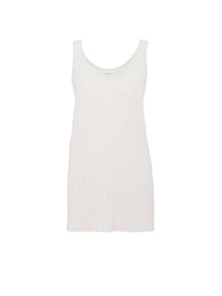 Top sans manches en soie - Iconic Milk