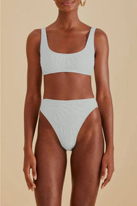 Bas de bikini Banana matelassé - Blanc