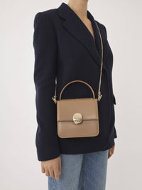 Petit sac à main Penelope en cuir - Beige Désert