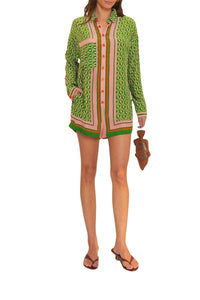 Combi-short Cashew Scarf - Vert
