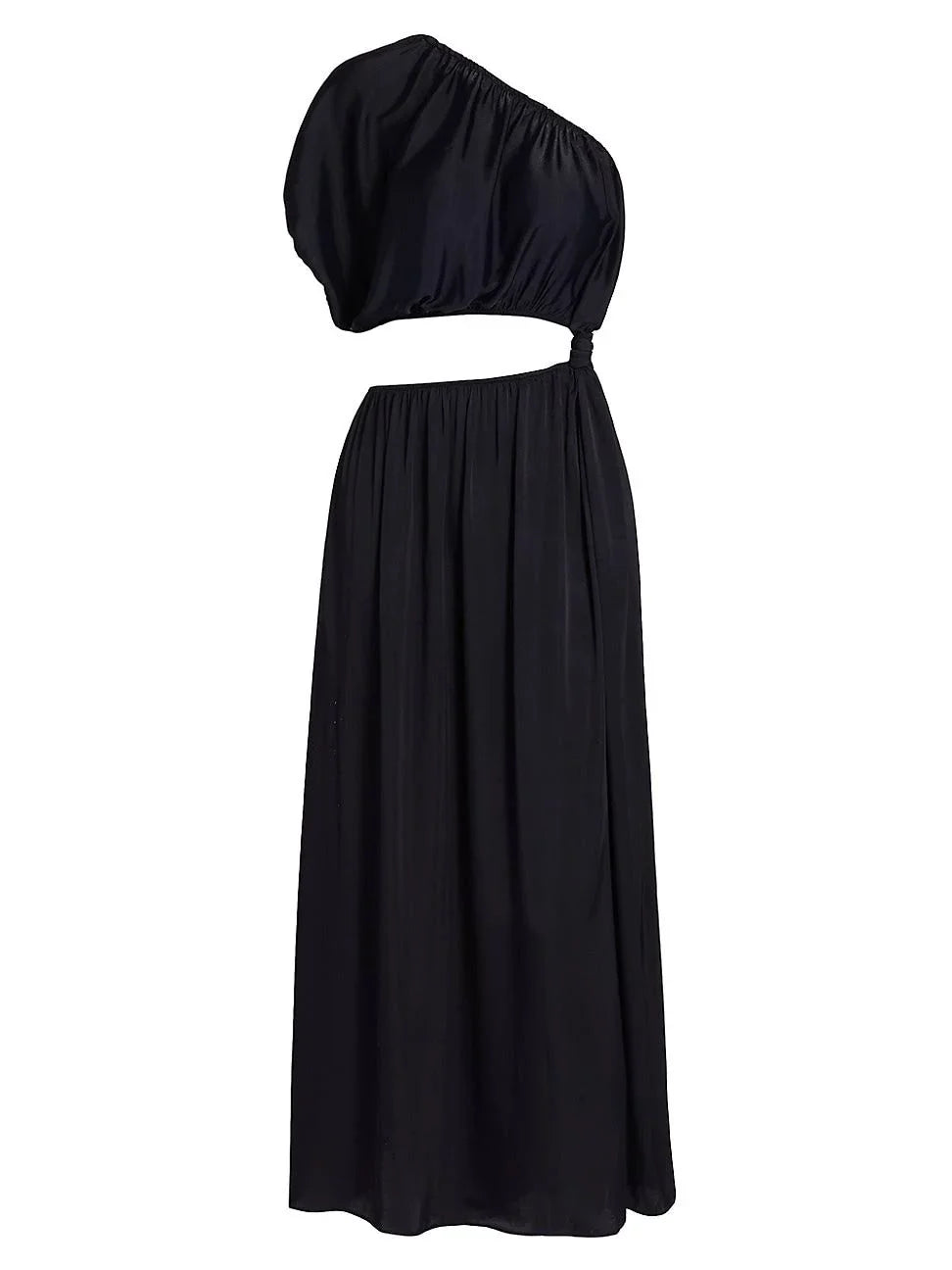 Robe longue asymétrique - Noir