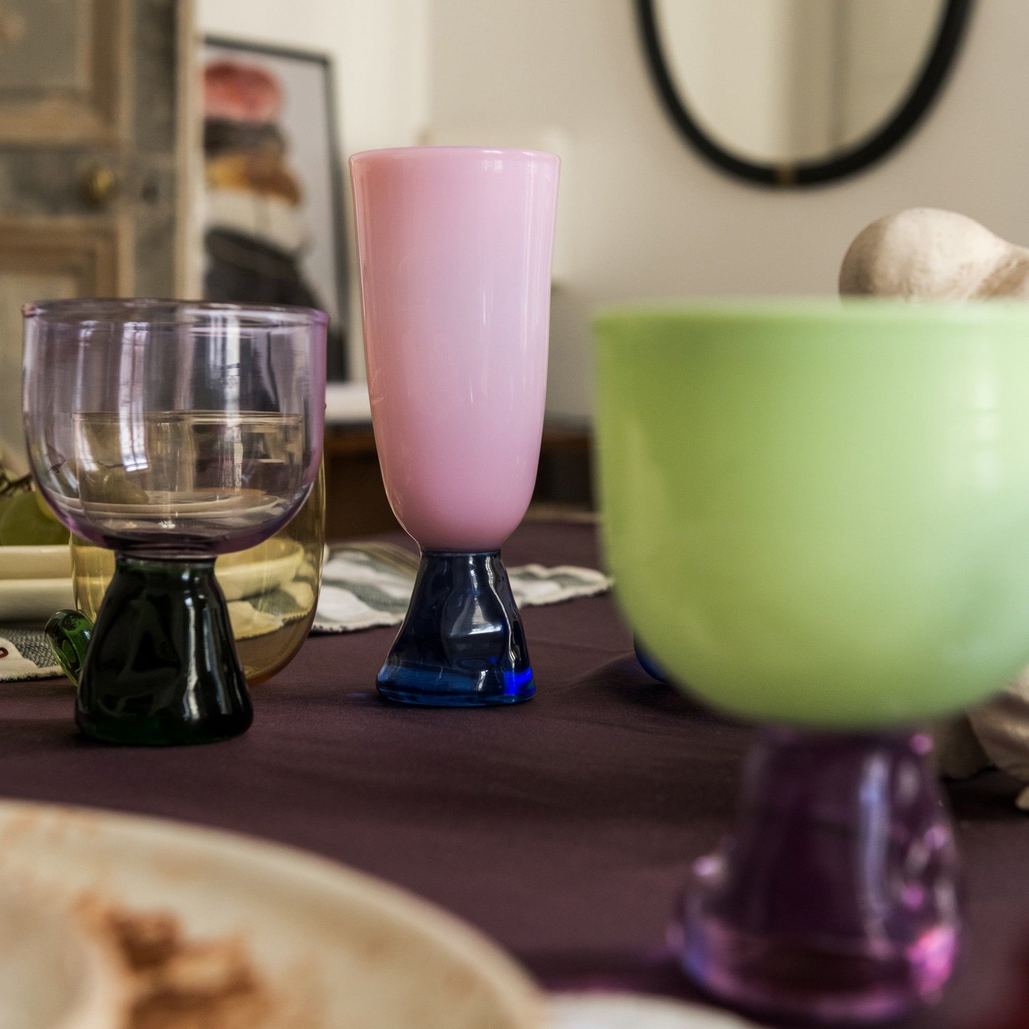 Bleu Pied Rose Verres - Bleu Pied Rose
