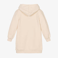 Robe sweat imprimée wonder woman oversize - Écru