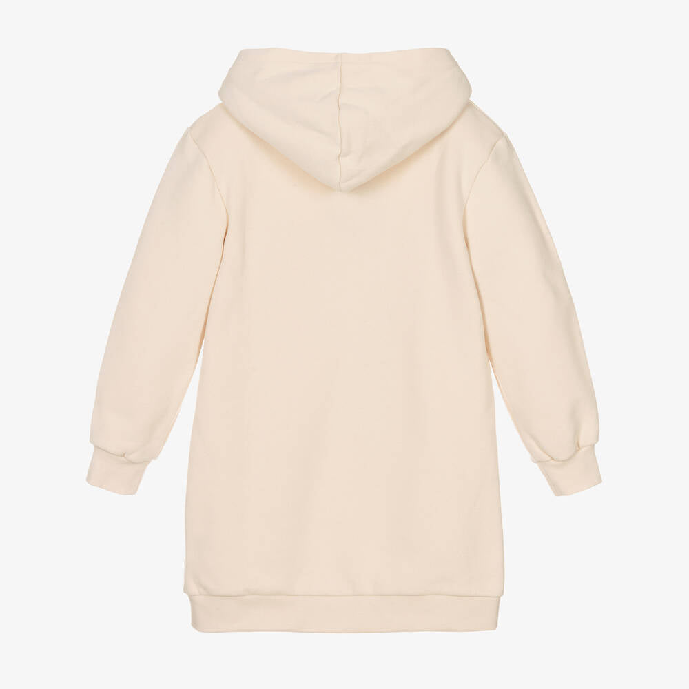 Robe sweat imprimée wonder woman oversize - Écru