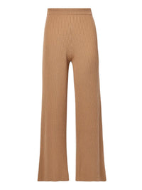 Pantalon finement côtelé en laine - Worn Brown
