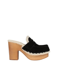 Sabots Joy High en cuir - Black