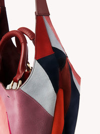 Sac à Main Deia en cuir - Multicolor Blue
