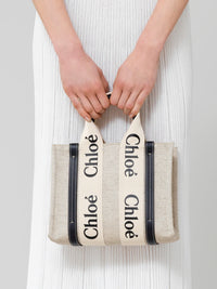 Petit sac cabas Woody à bandoulière - Blue
