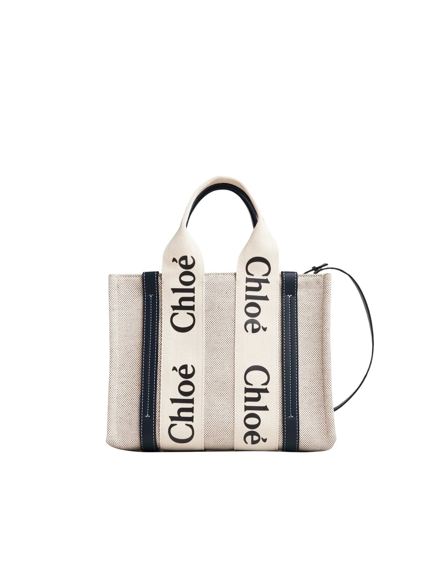 Petit sac cabas Woody à bandoulière - Blue