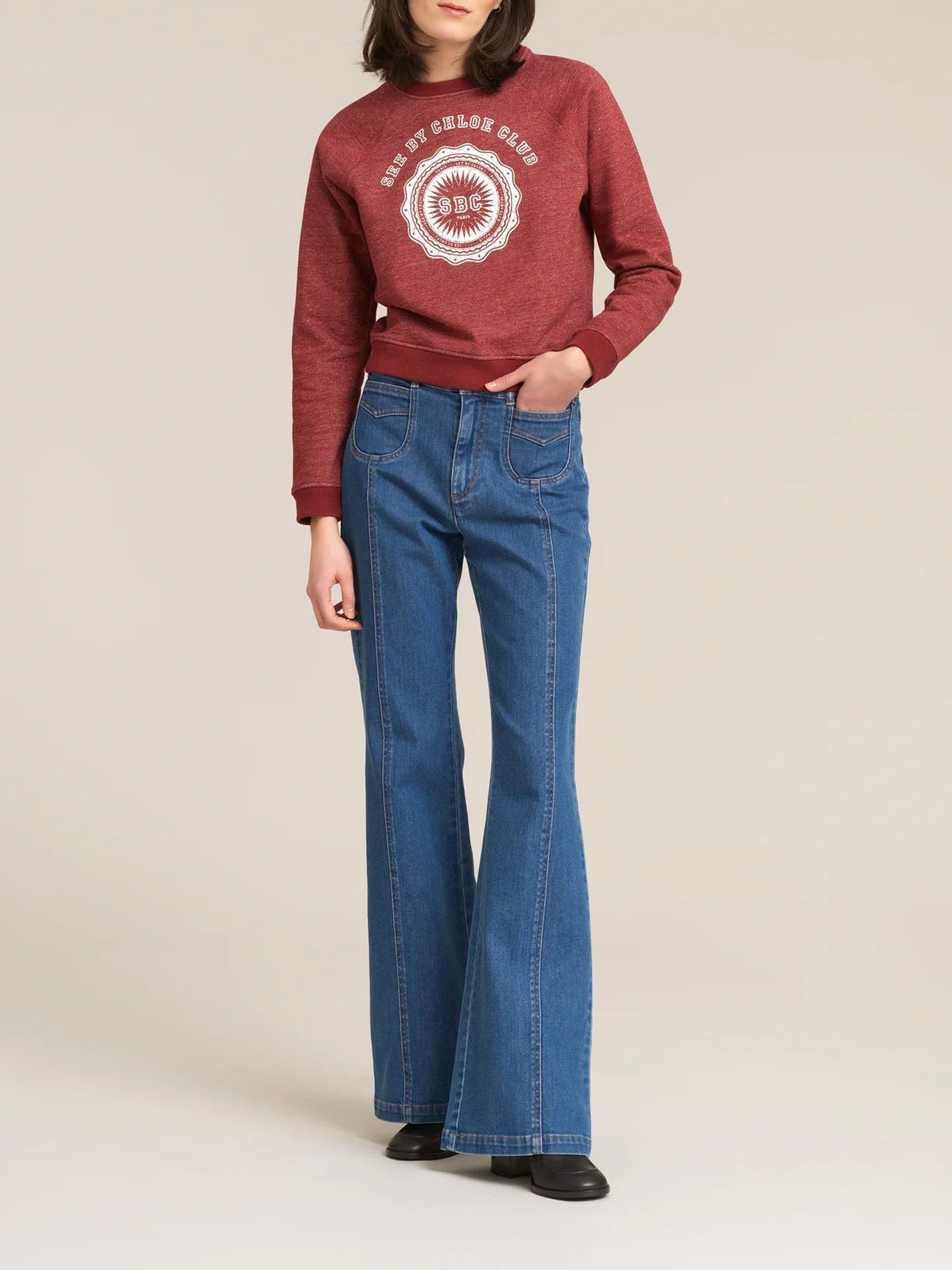 Pantalon bootcut Emily - Truly Navy