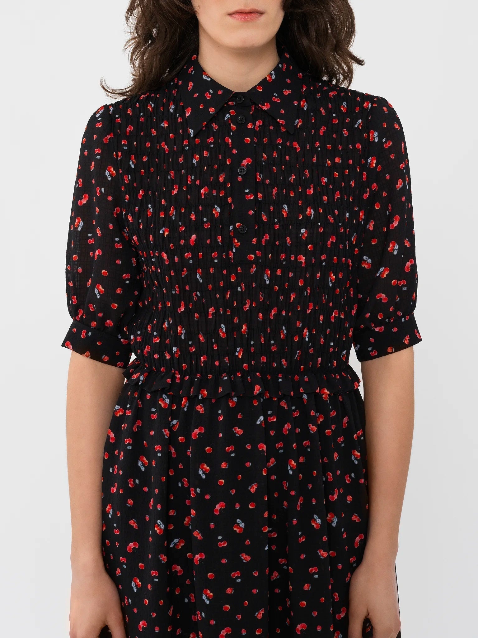 Mini robe polo - Black & Red
