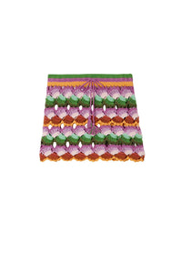 Jupe Bananas en crochet en coton - Multicolore