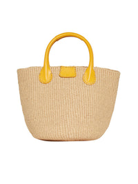 Grand sac panier Palma Chloé x Eres - Miel Foncé