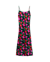 Robe longue Gisele en soie - Winter Roses