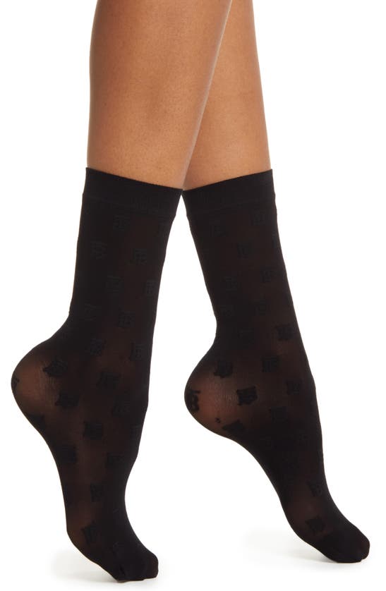 Chaussettes monogram - Noir