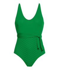 Maillot une pièce nageur Satin - Green