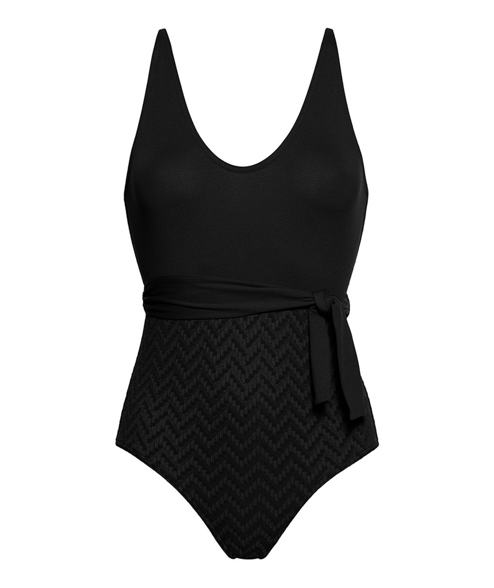 Maillot une pièce nageur Satin - Noir