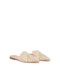 Mules A.Ferretti en macramé - Beige