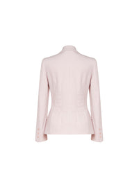 Blazer A.Ferretti double boutonnage en laine - Rose