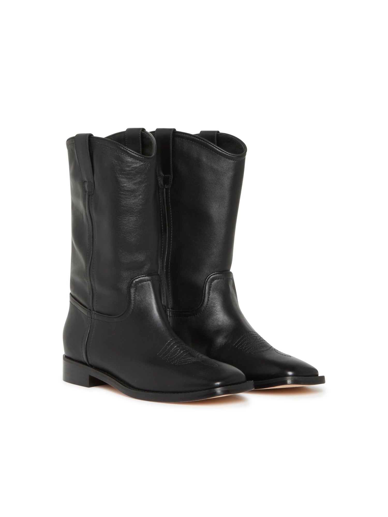 Bottines A.Ferretti en cuir - Noir