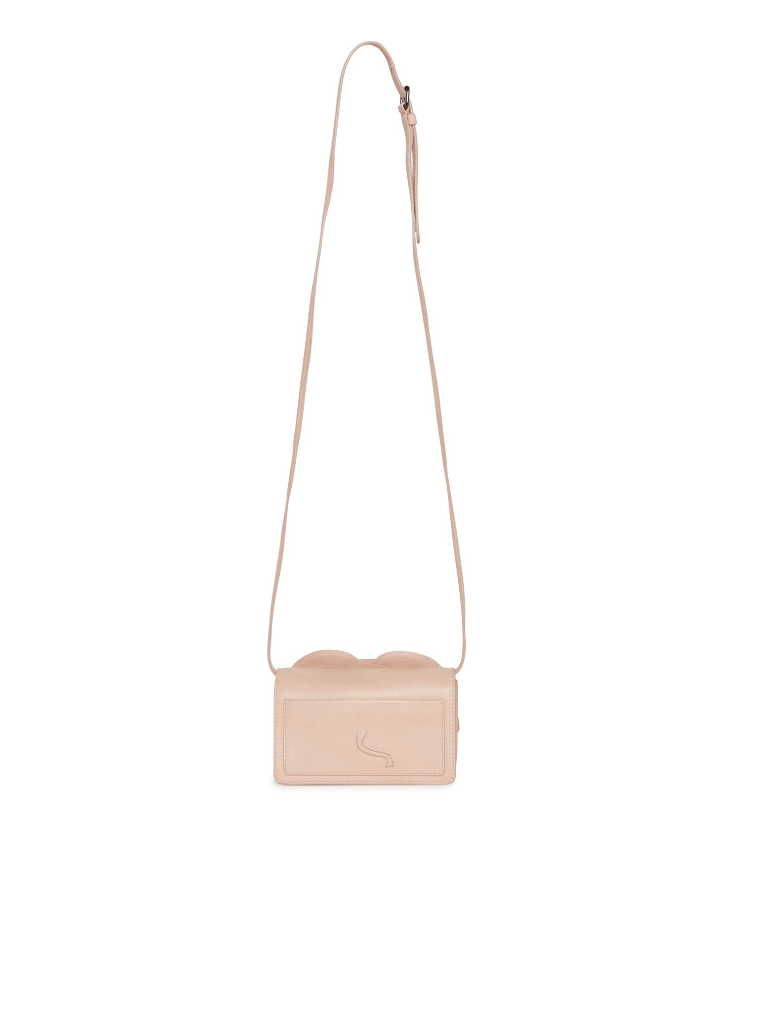 Sac bandoulière A.Ferretti Babar en cuir - Beige