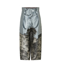 Jupe-culotte A.Ferretti imprimé - Bleu