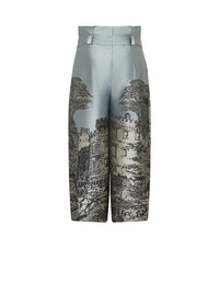 Jupe-culotte A.Ferretti imprimé - Bleu