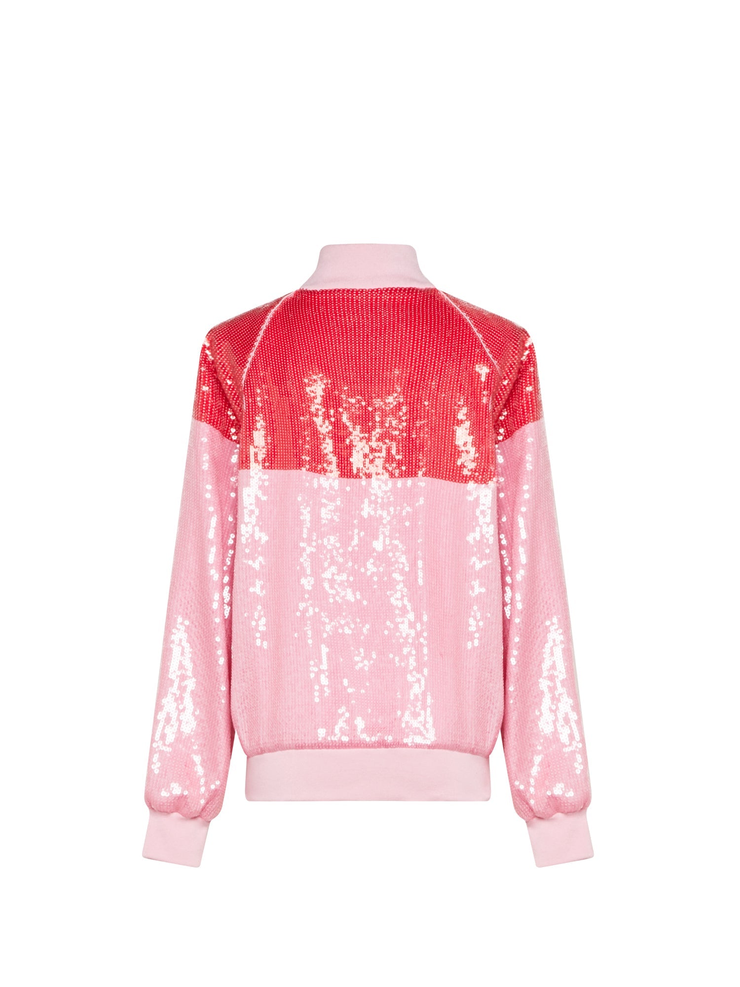 Bomber A.Ferretti en sequins - Rose