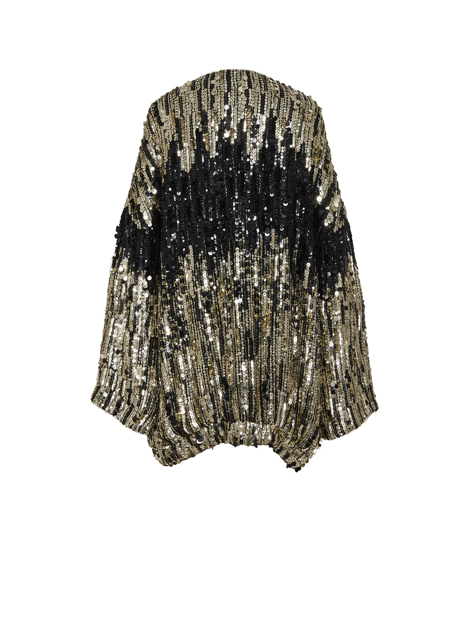 Cape A.Ferretti zippé à sequins - Noir