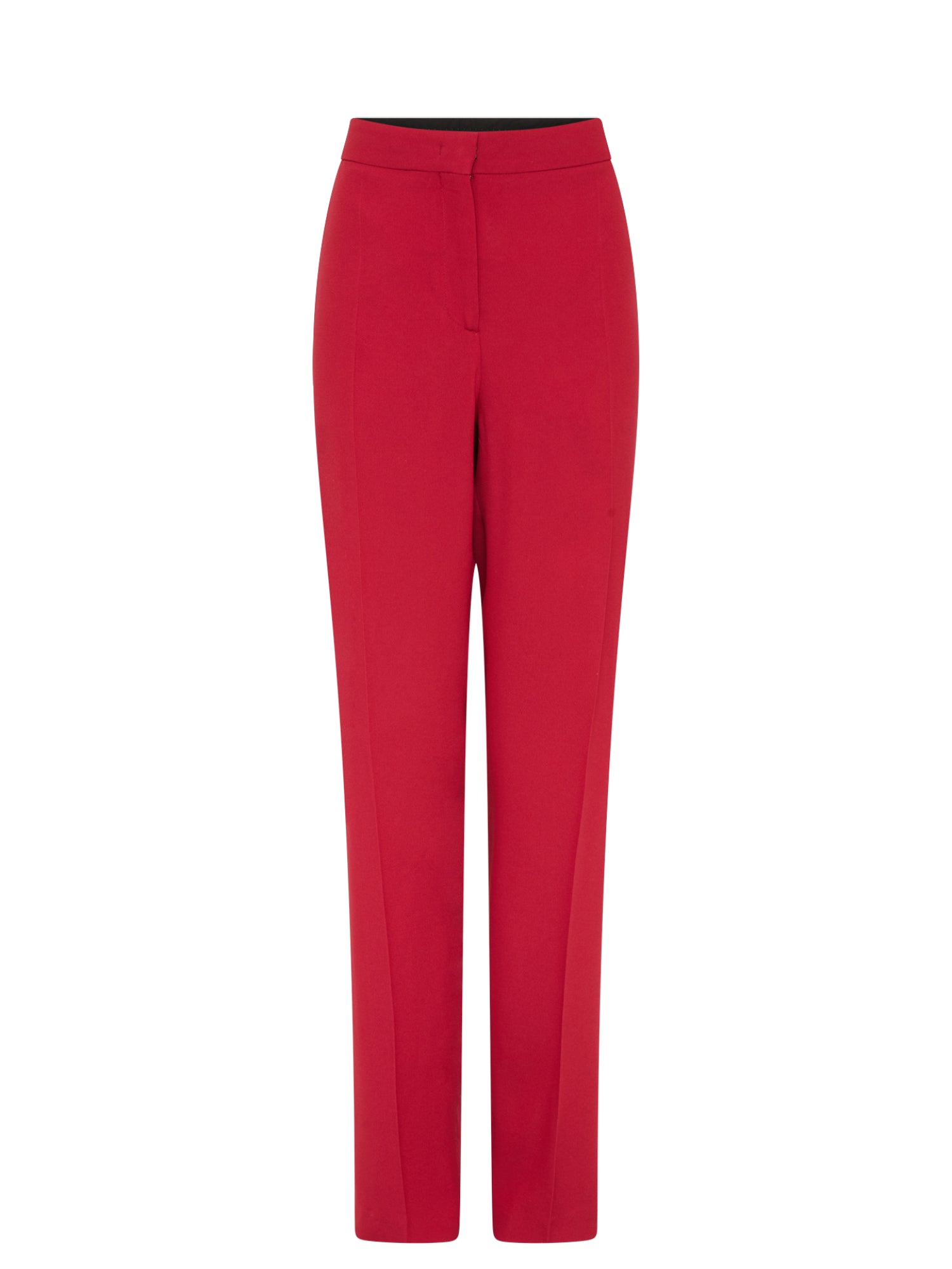 Pantalon tailleur A.Ferretti en laine - Rouge