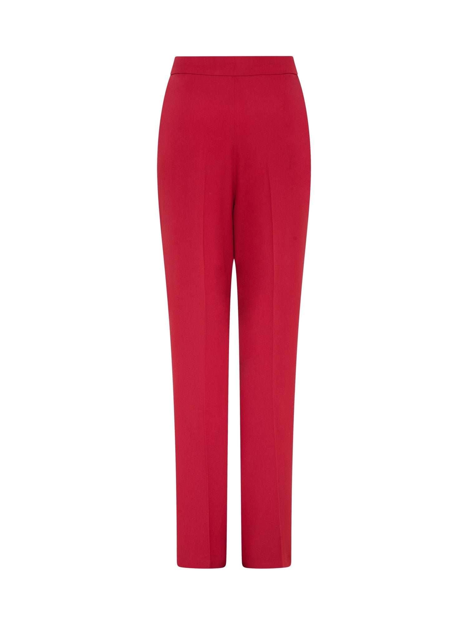 Pantalon tailleur A.Ferretti en laine - Rouge