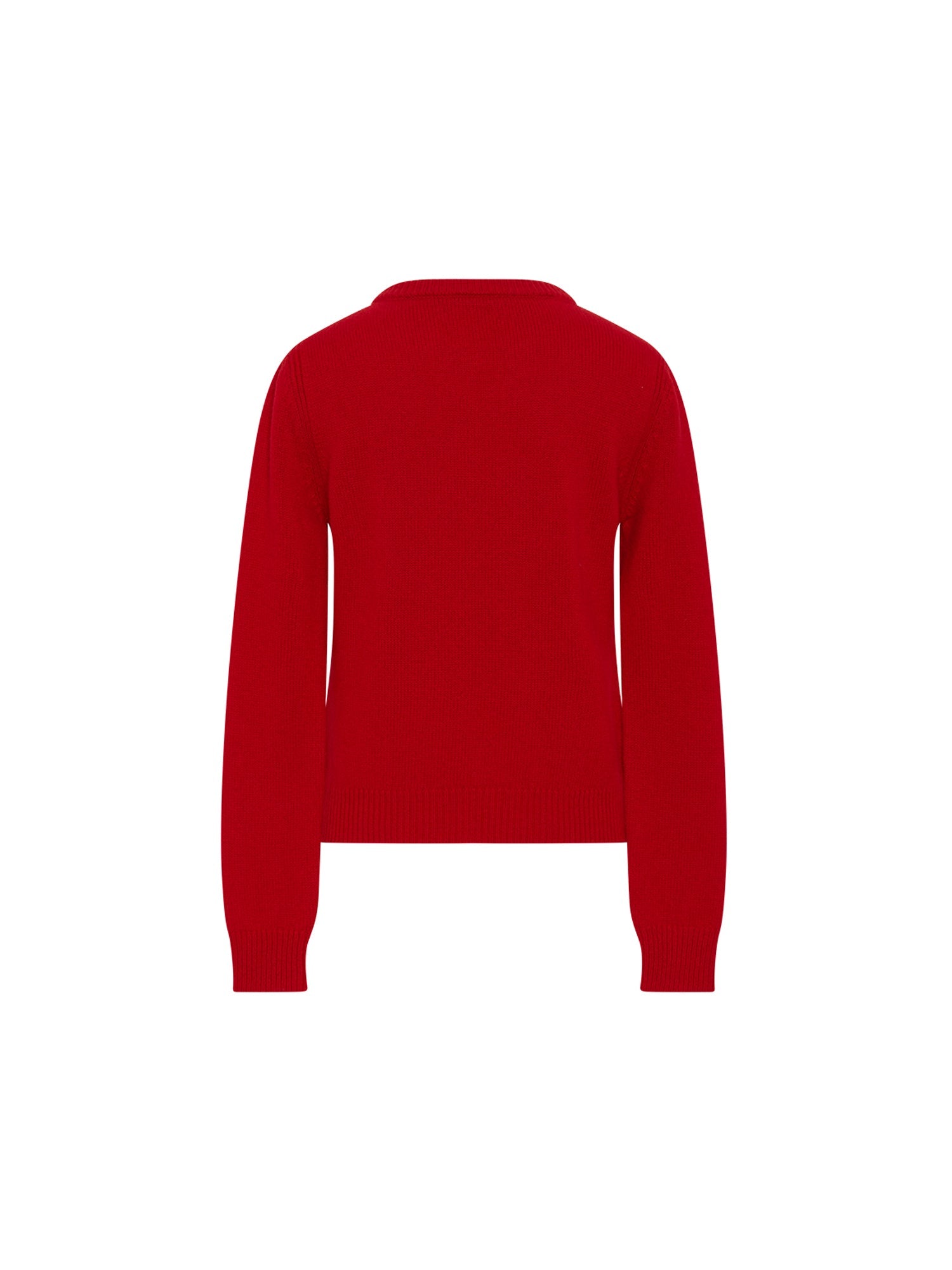 Pull-over A.Ferretti Merry Christmas en laine - Rouge