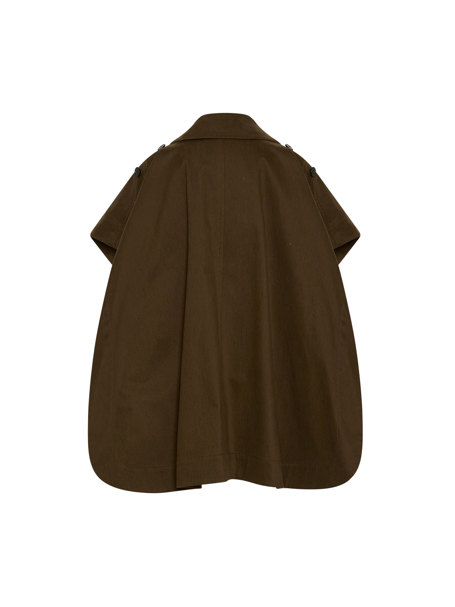 Trench court A.Ferretti ceinturée double boutonnage - Marron