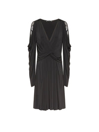 Robe courte A.Ferretti détail dentelle - Noir