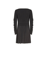 Robe courte A.Ferretti détail dentelle - Noir