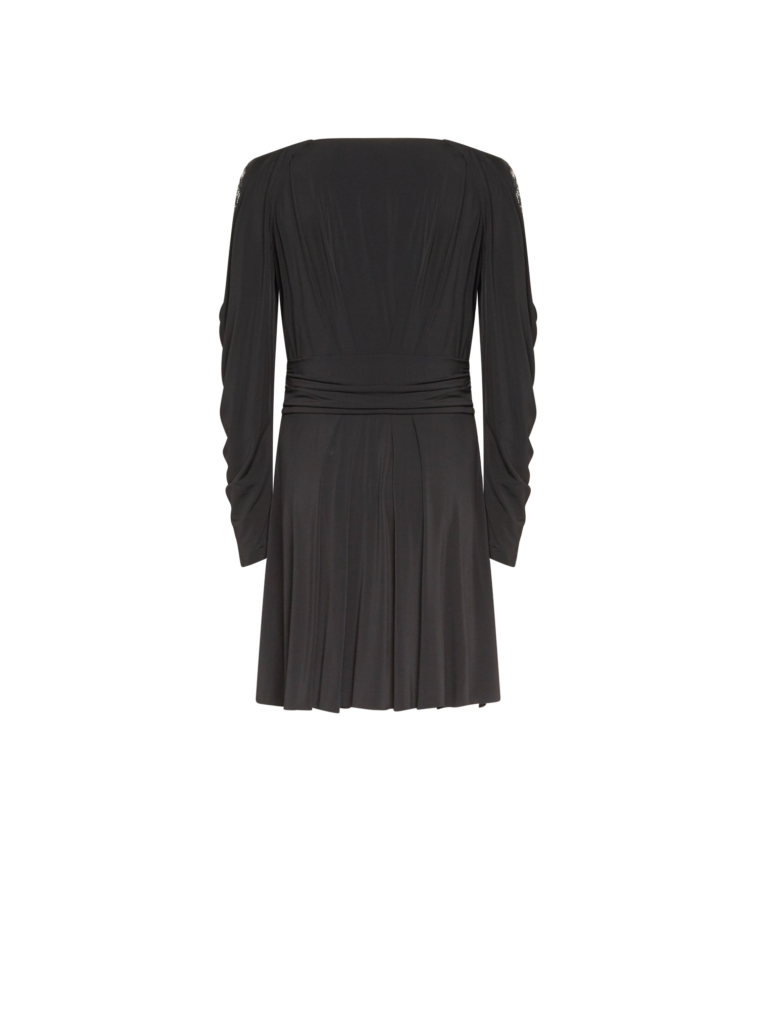 Robe courte A.Ferretti détail dentelle - Noir