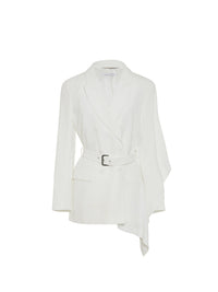 Blazer A.Ferretti ceinturé - Blanc