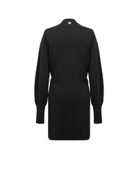 Cardigan A.Ferretti noué en laine - Noir
