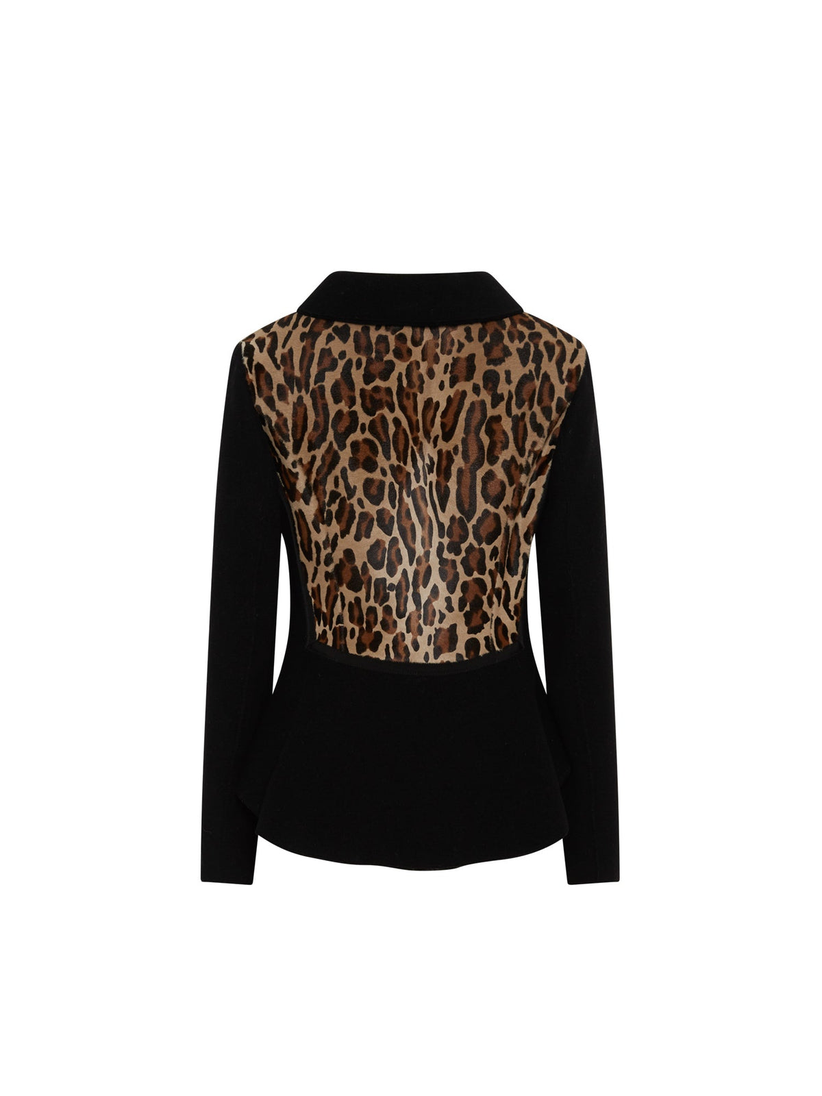 Veste A.Ferretti féline en laine - Noir